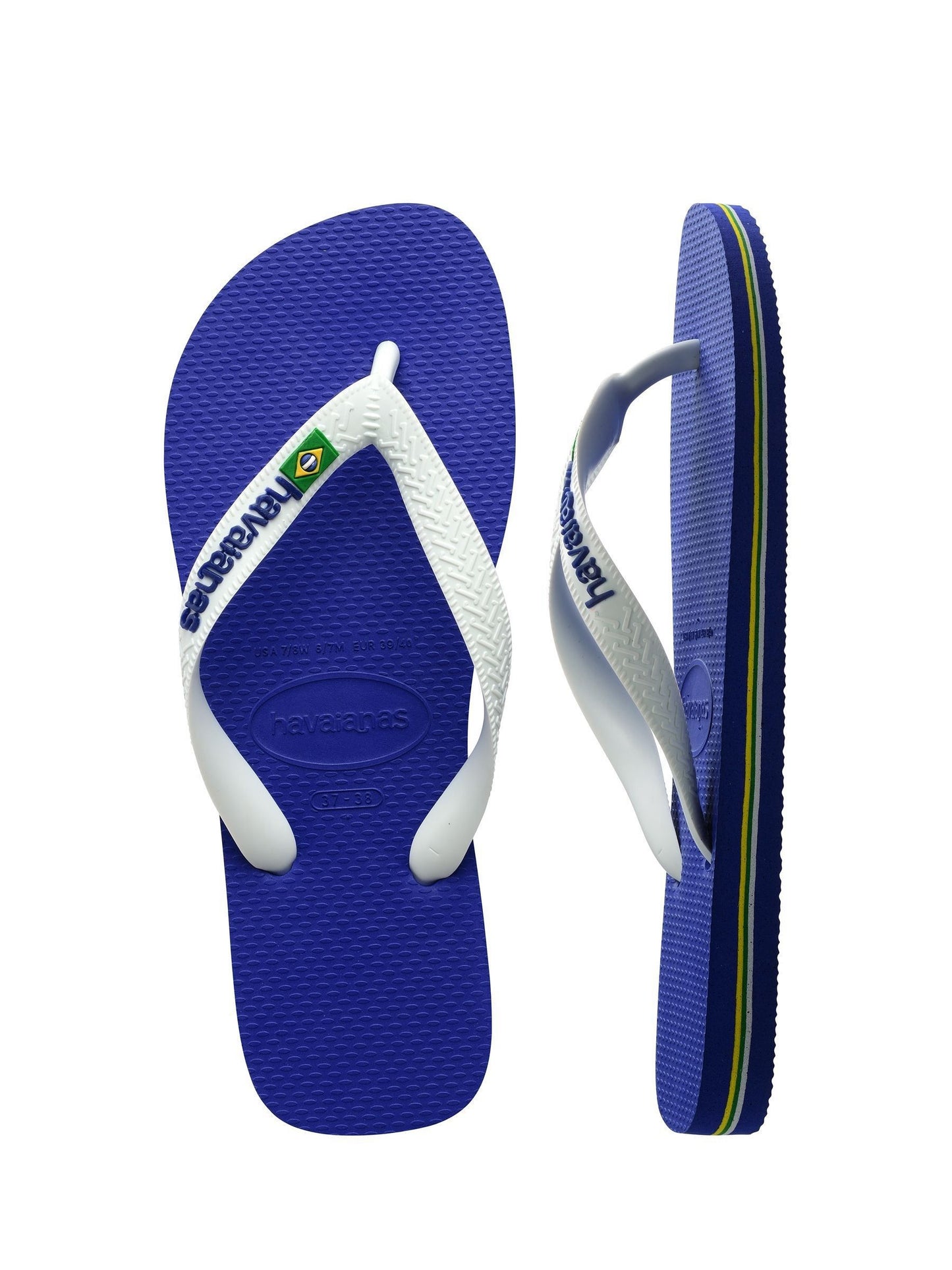 Havaianas Blue Brasil Logo Mini Me Sandals image 3