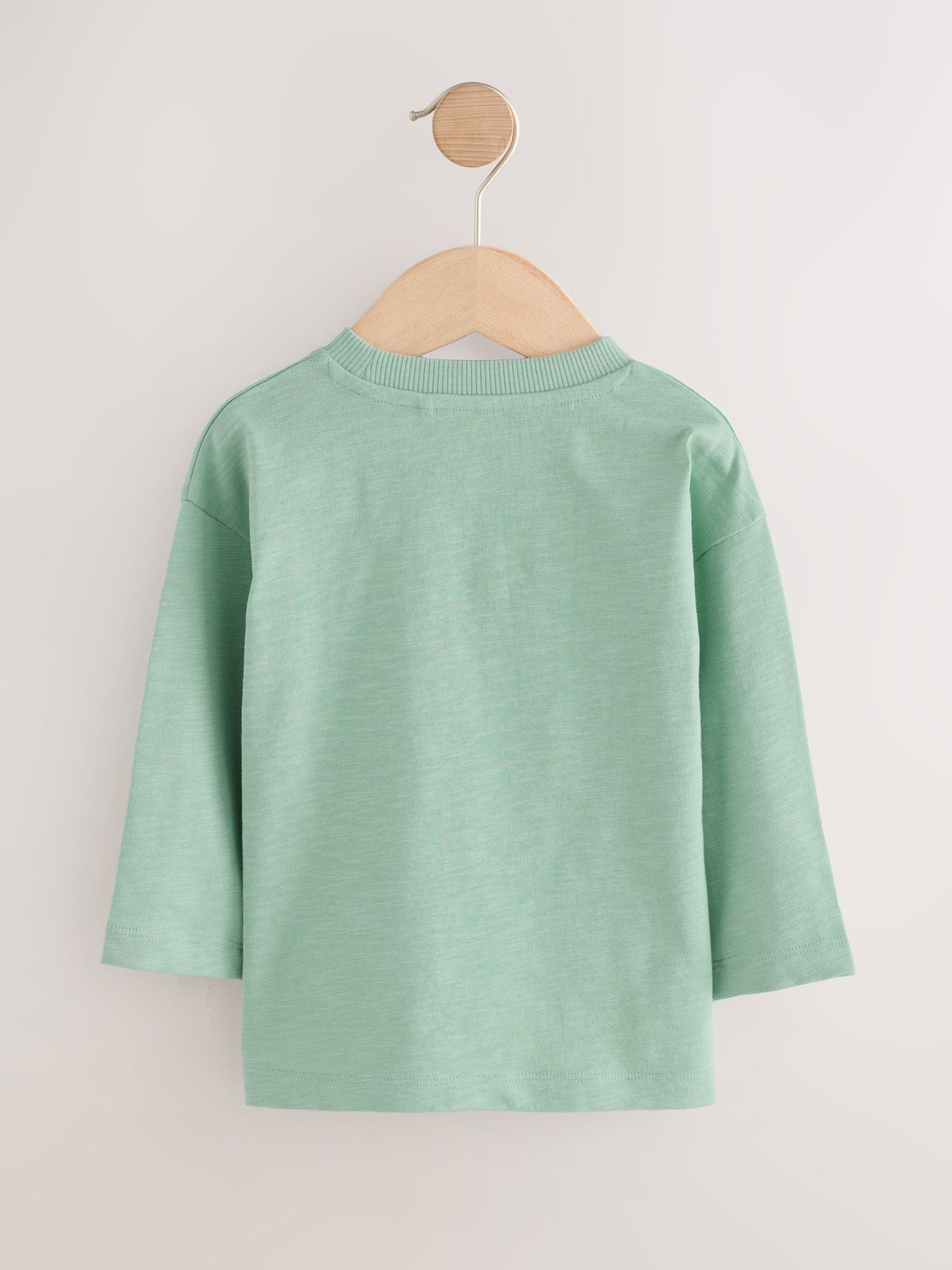 Mineral Green Long Sleeves Semi Plain T-Shirt (3mths-7yrs) image 3