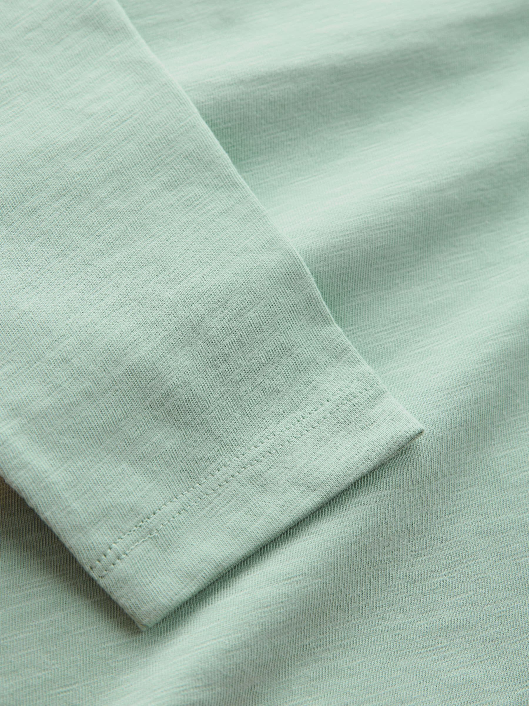 Mineral Green Long Sleeves Semi Plain T-Shirt (3mths-7yrs) image 4