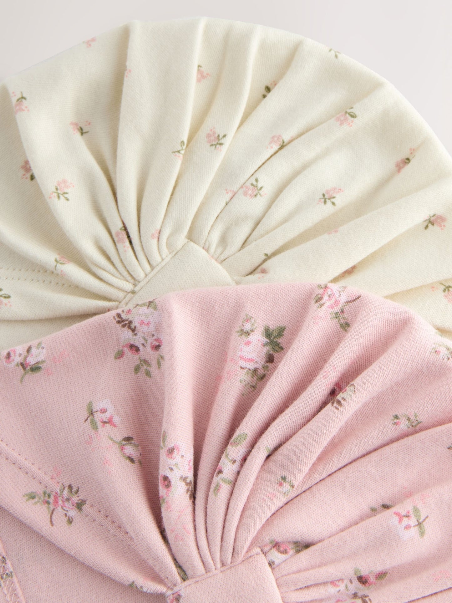 Pink 2 Pack Baby Turbans (0-18mths) image 5