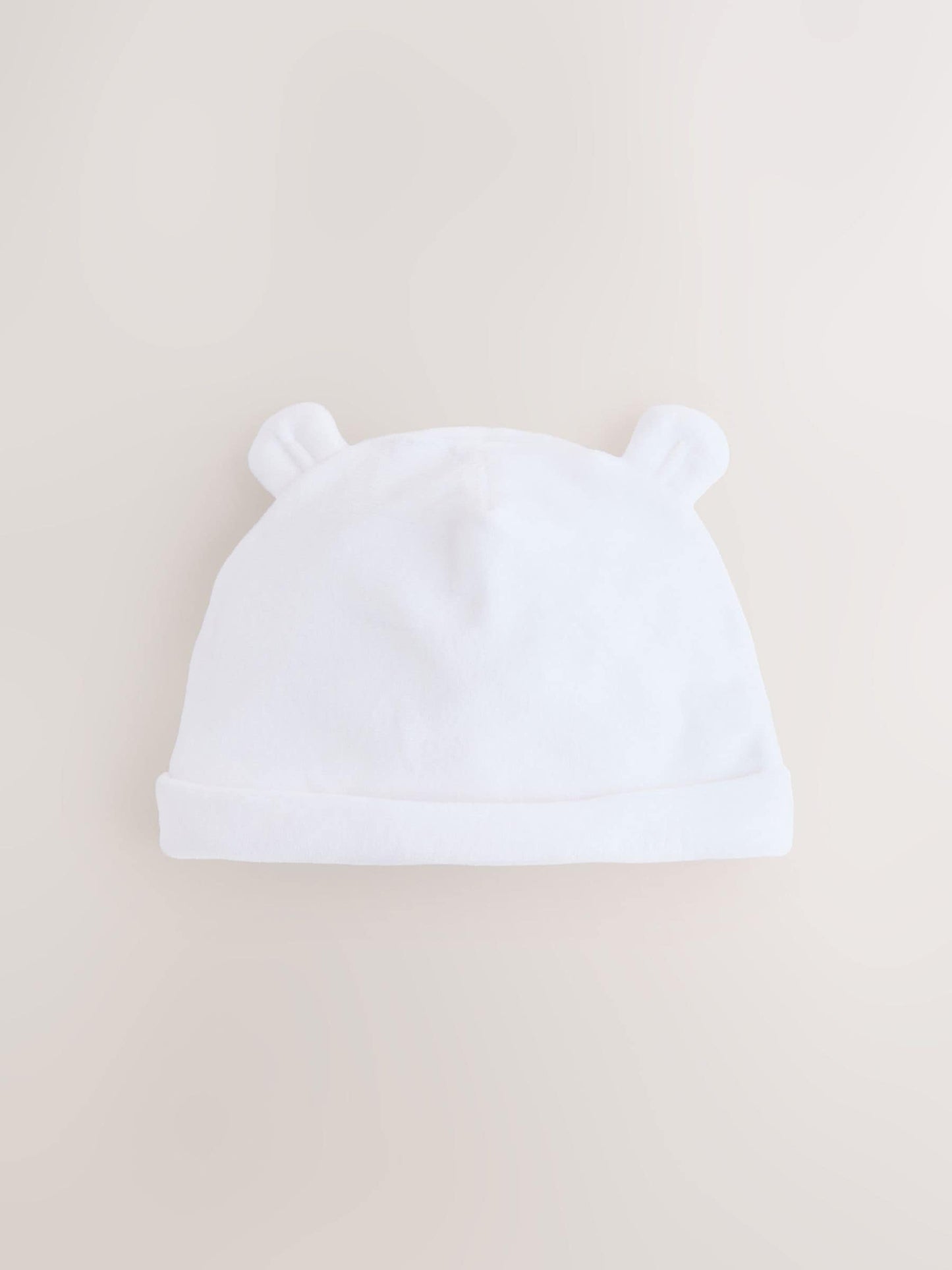 Pink Baby Velour Beanies 2 Pack (0-12mths)