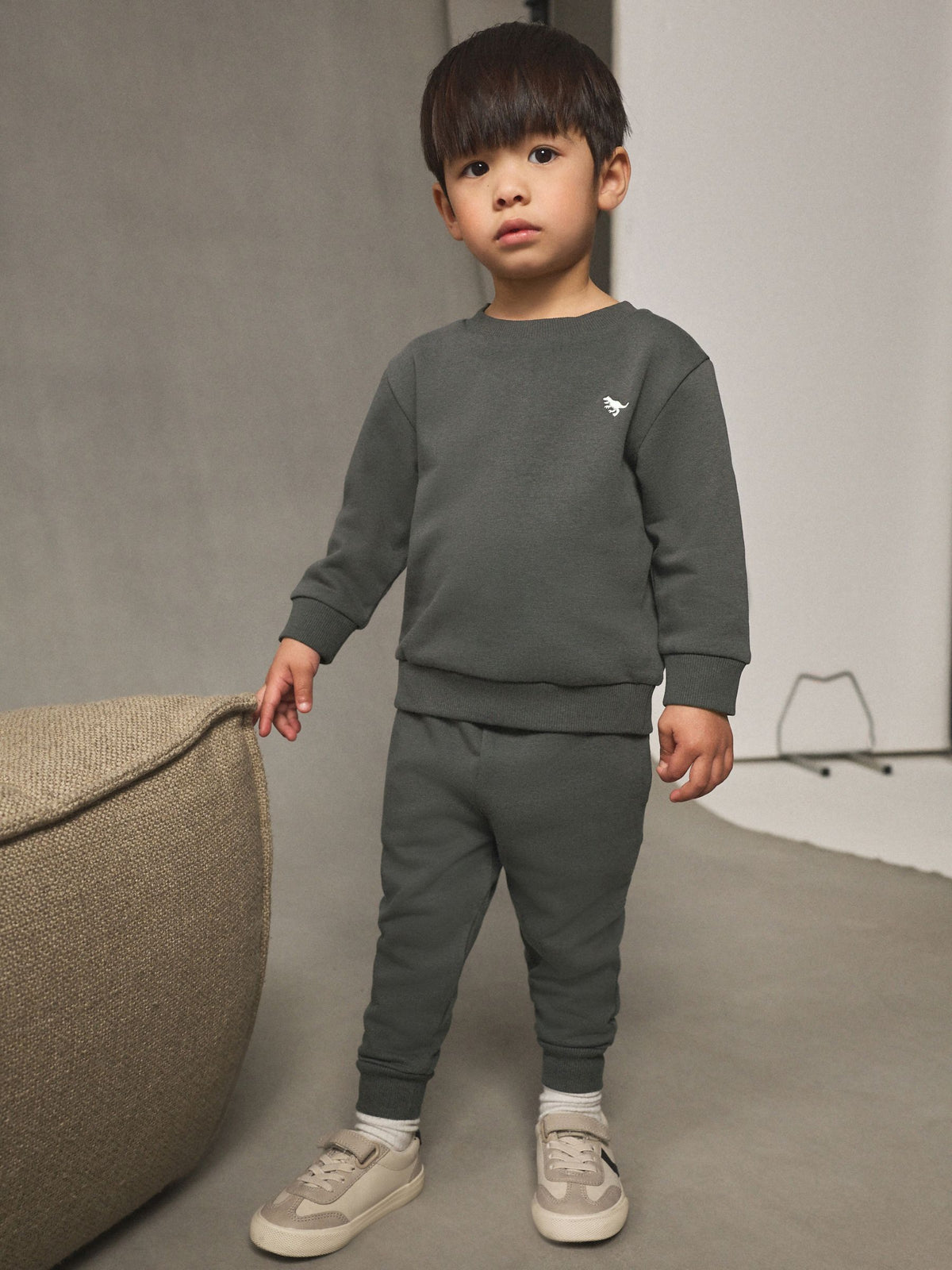Dsiney Kidz - Charcoal Grey Logo Sweatshirt And Joggers Set (3mths-7yrs) image 1