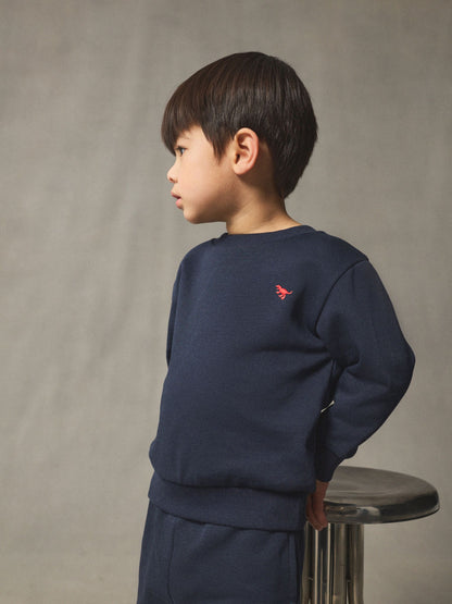 Navy Blue Logo Sweatshirt And Joggers Set (3mths-7yrs) image 3