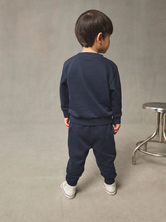Navy Blue Logo Sweatshirt And Joggers Set (3mths-7yrs)