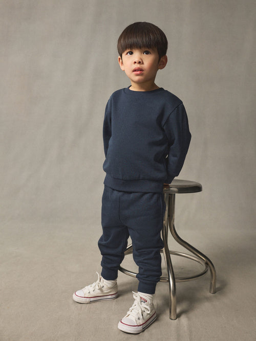 Dsiney Kidz - Navy Blue Plain Sweatshirt And Joggers Set (3mths-7yrs) image 1