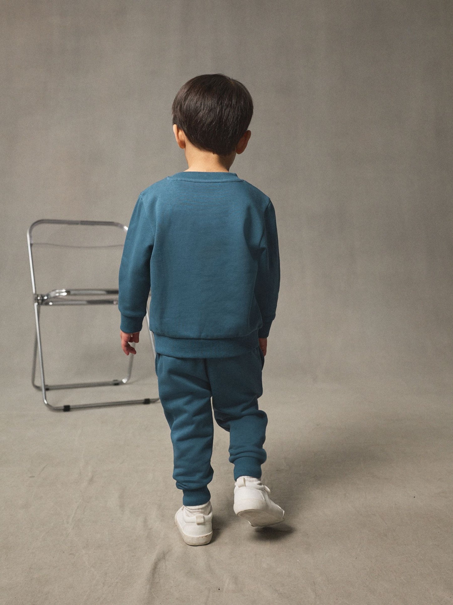 Teal Blue Logo Sweatshirt And Joggers Set (3mths-7yrs) image 2