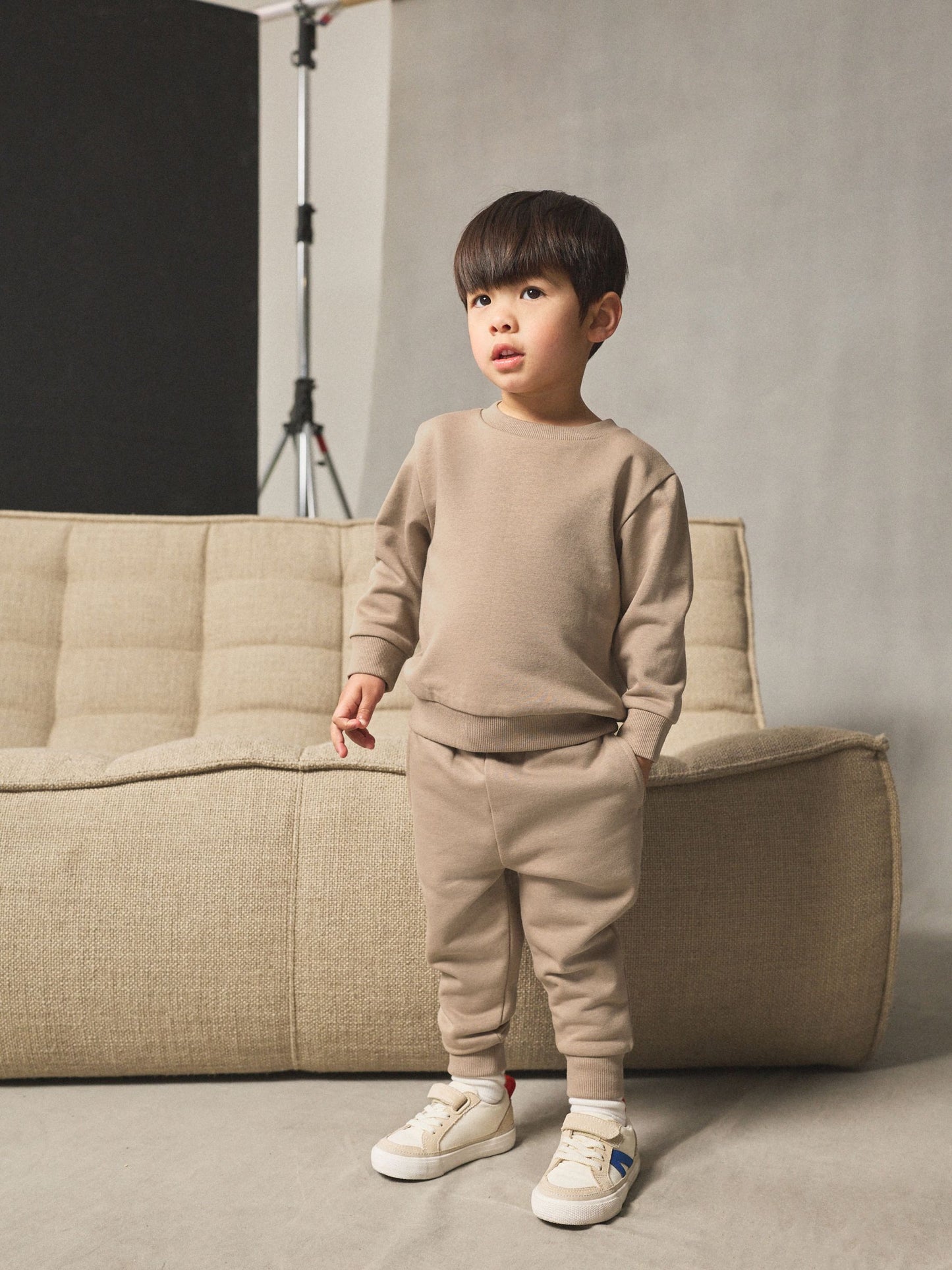 Stone Plain Sweatshirt And Joggers Set (3mths-7yrs) image 1