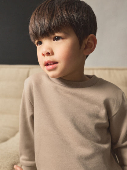 Stone Plain Sweatshirt And Joggers Set (3mths-7yrs) image 4