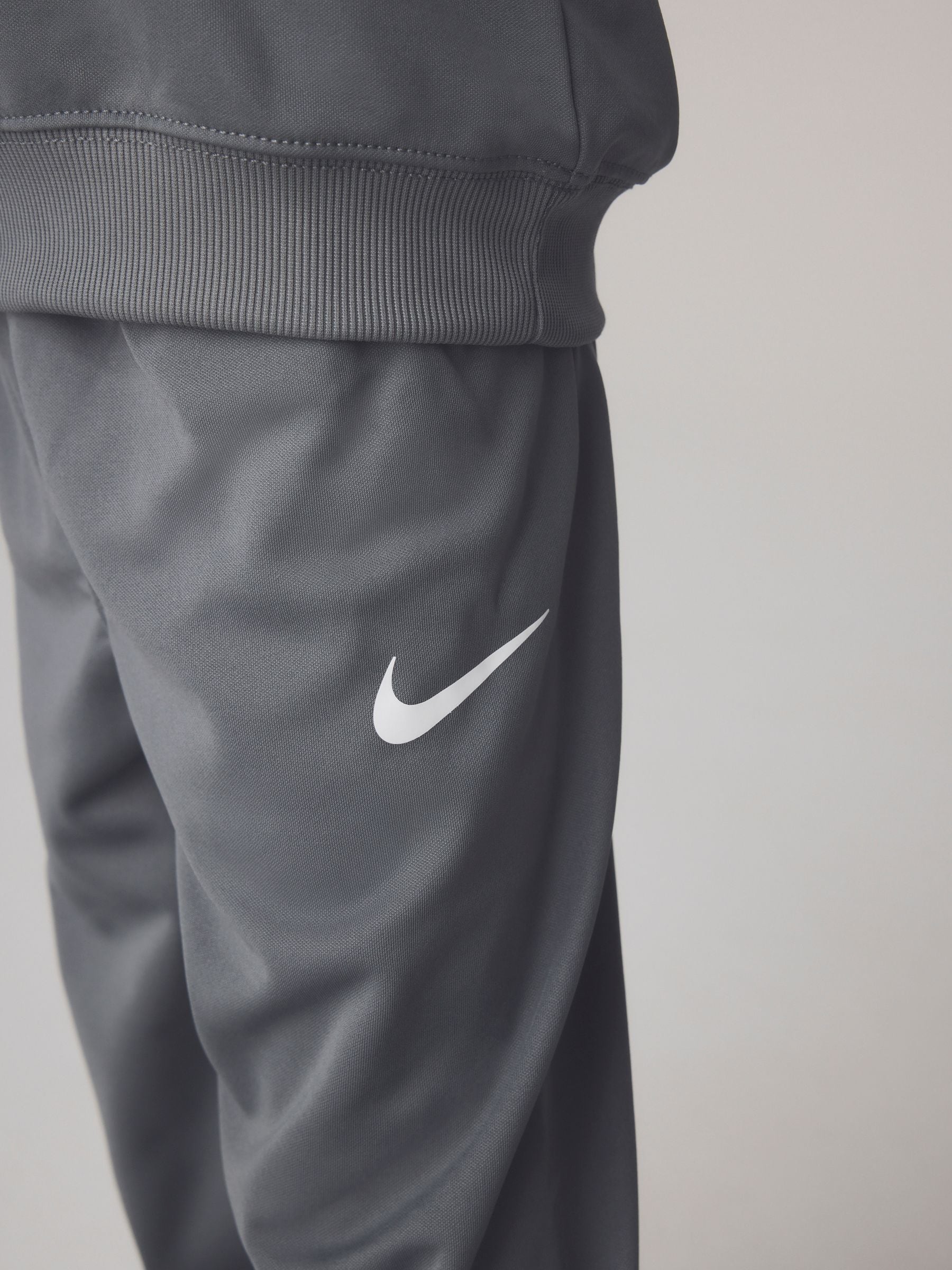 Nike Grey Little Kids Lifestyle Essentials Crew Tracksuit Set image 4
