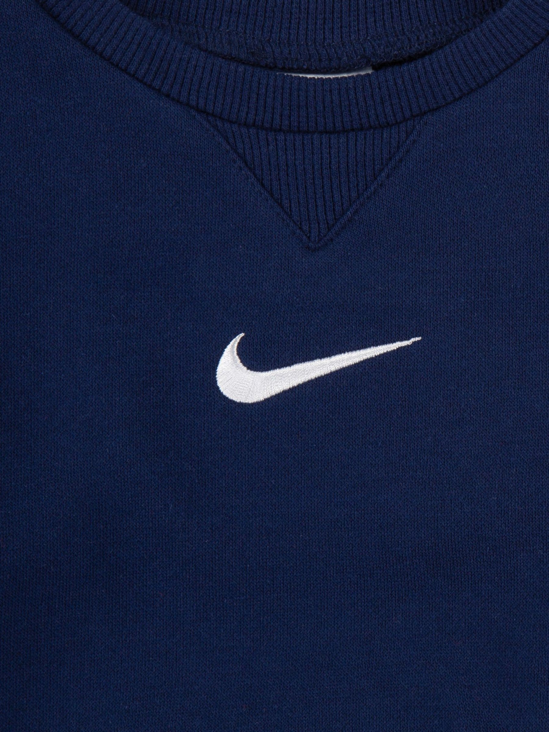 Nike Blue Infant Essential Fleece Crew Tracksuit image 3