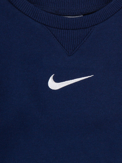 Nike Blue Infant Essential Fleece Crew Tracksuit image 3