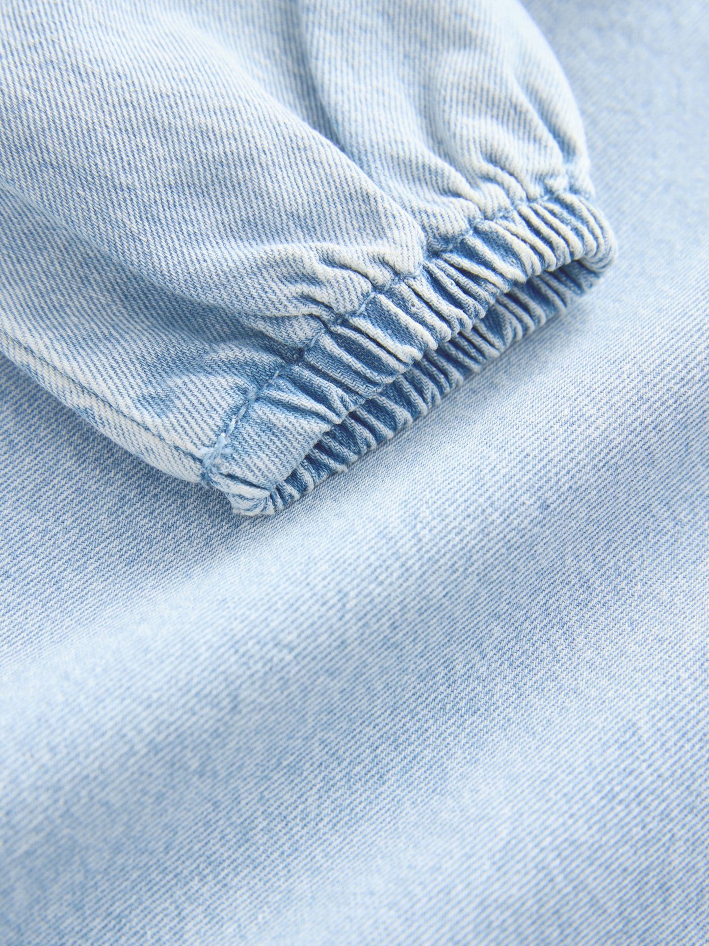 Light Blue Denim Embroidered Collar Dress (3mths-8yrs)