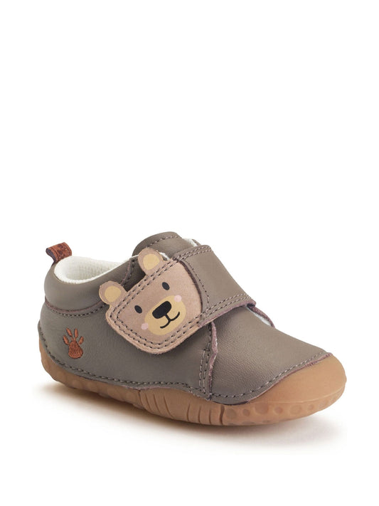 Start Rite Brown Bear Hug Soft Leather Rip Tape Shoes image 2