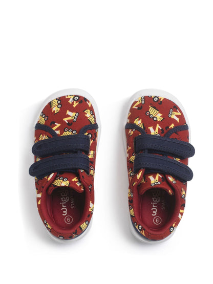 Start-Rite Red Digger Wriggles Double Strap Canvas Shoes image 4