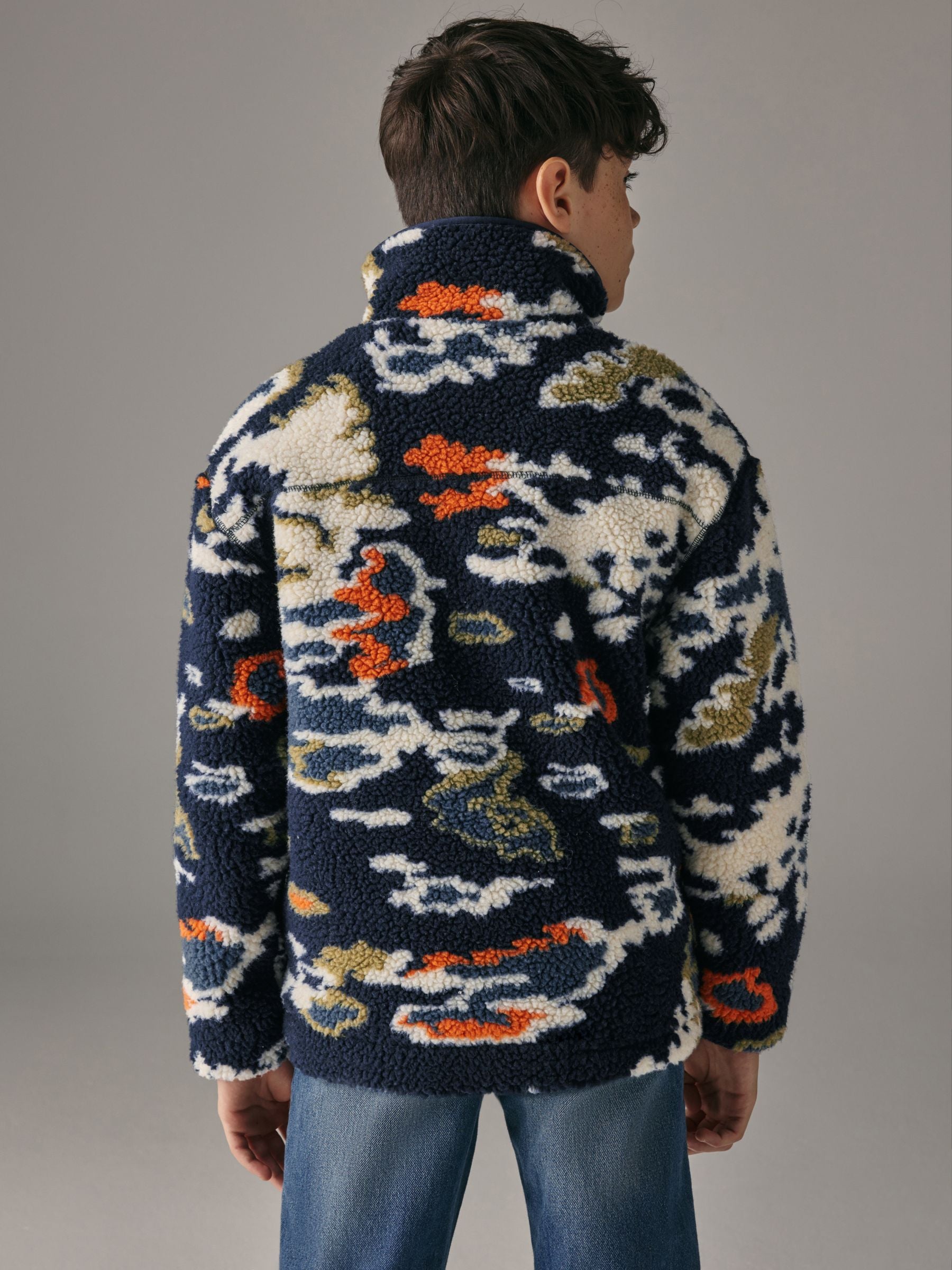 Dsiney Kidz - Superdry Multi Borg Zip Through Jacket image 2