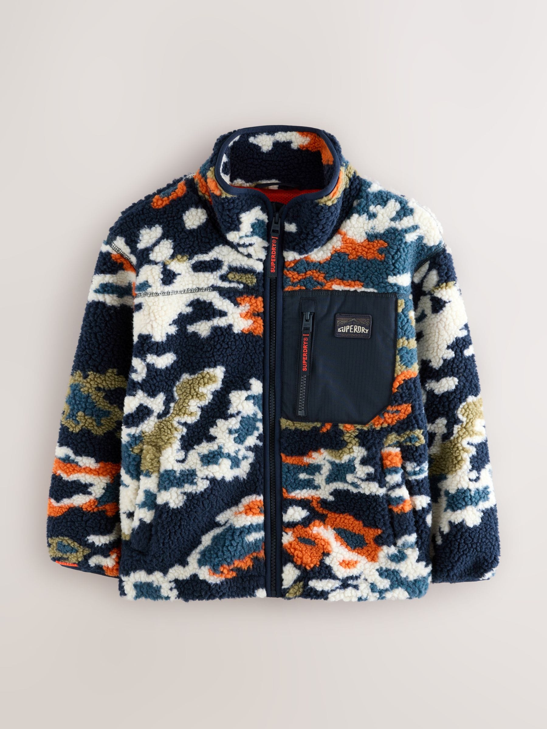 Dsiney Kidz - Superdry Multi Borg Zip Through Jacket image 5