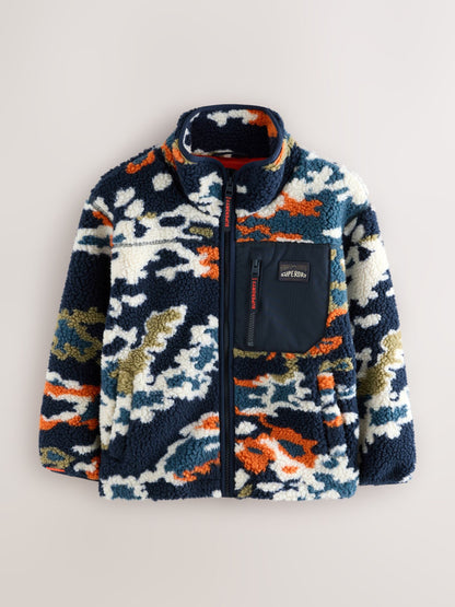 Dsiney Kidz - Superdry Multi Borg Zip Through Jacket image 5