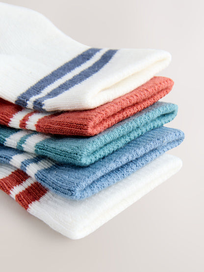 Rust Brown Baby Socks 5 Pack (0mths-2yrs)