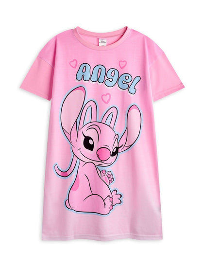 Vanilla Underground Pink Girls Disney Stitch Night Dress 2 Pack image 3
