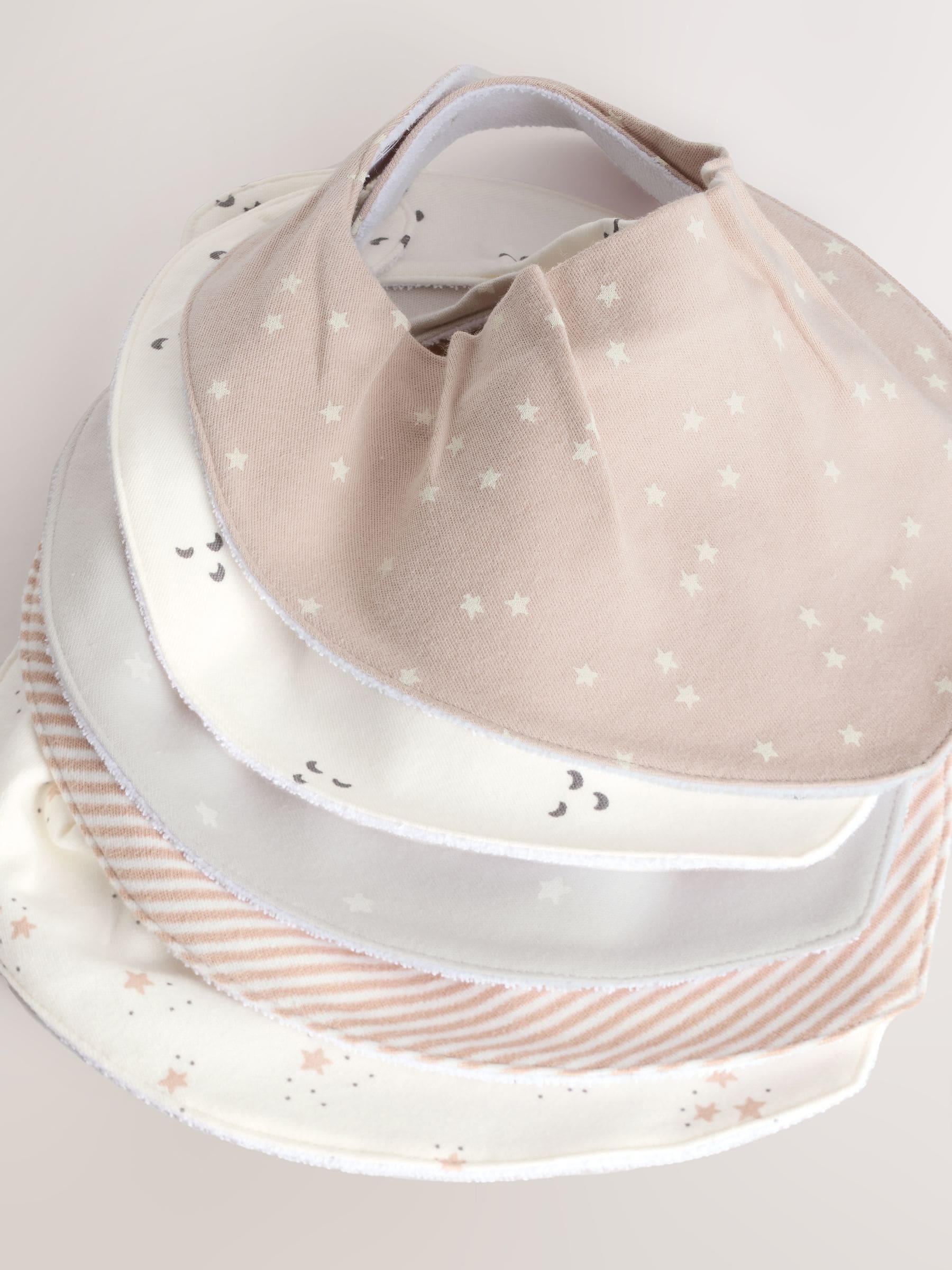 Neutral Baby Dribble Bibs 5 Pack image 1