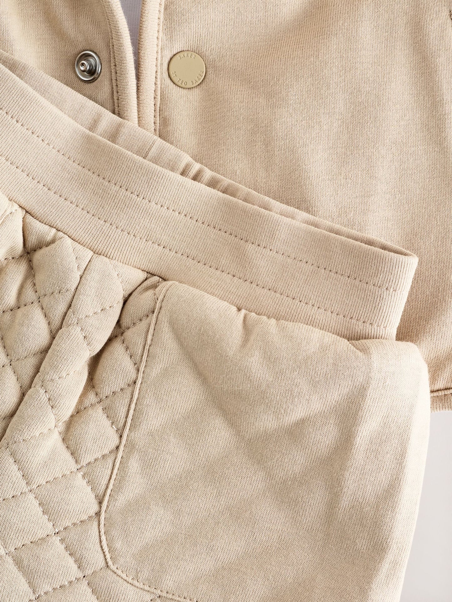 Baker by Ted Baker Quilted Jacket T-Shirt and Trousers Set