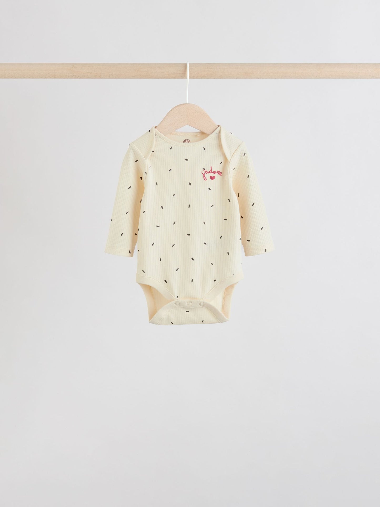 Red Baby Long Sleeve Bodysuits 5 Pack