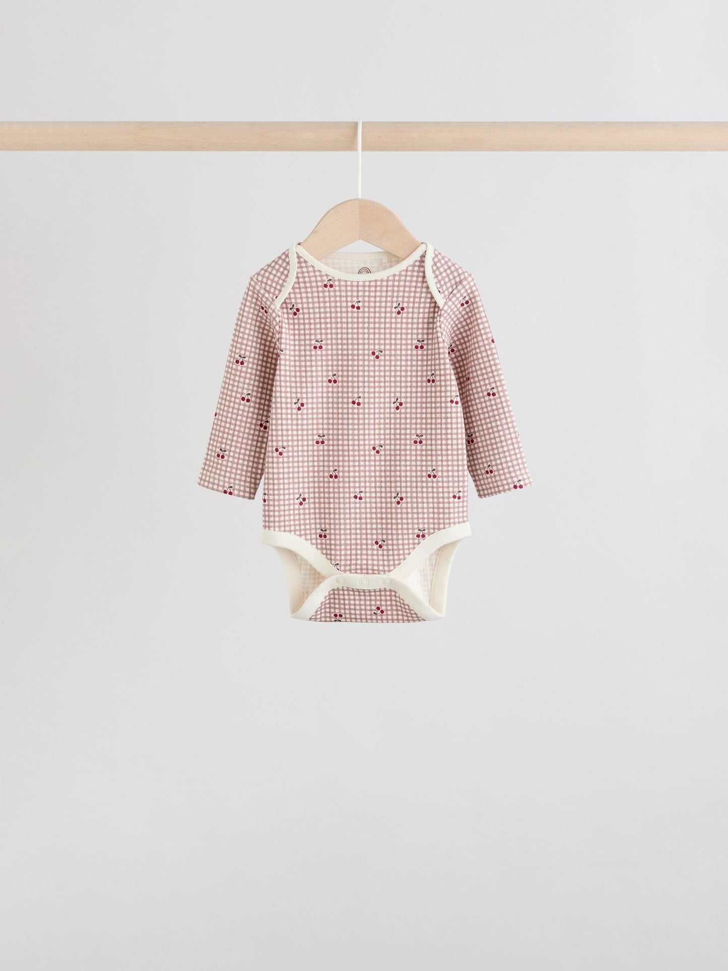 Red Baby Long Sleeve Bodysuits 5 Pack