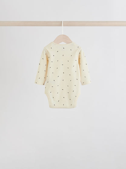 Red Baby Long Sleeve Bodysuits 5 Pack