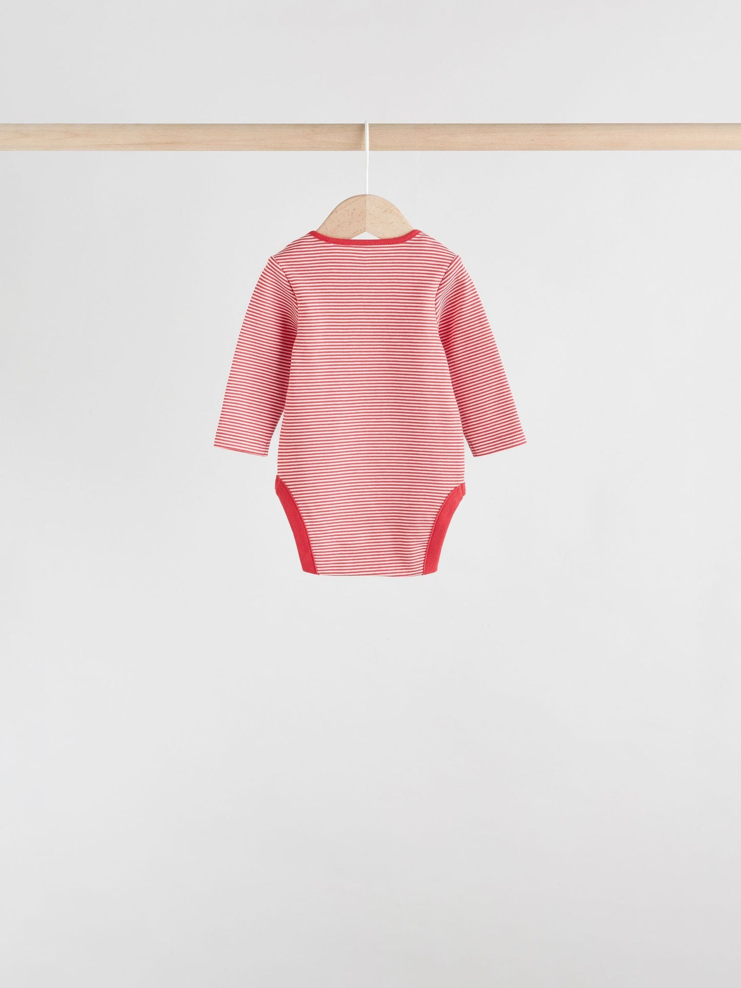 Red Baby London Long Sleeve Bodysuits 5 Pack image 4