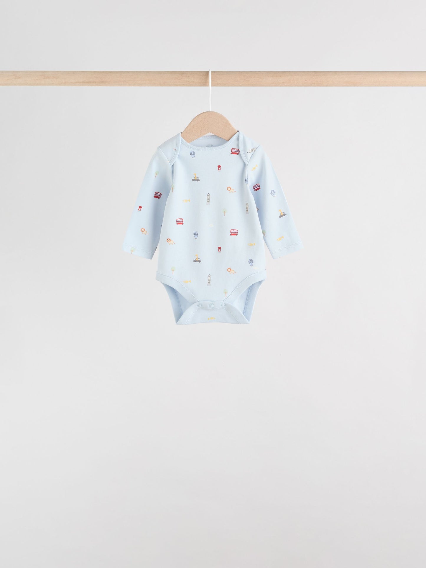 Red Baby London Long Sleeve Bodysuits 5 Pack image 6