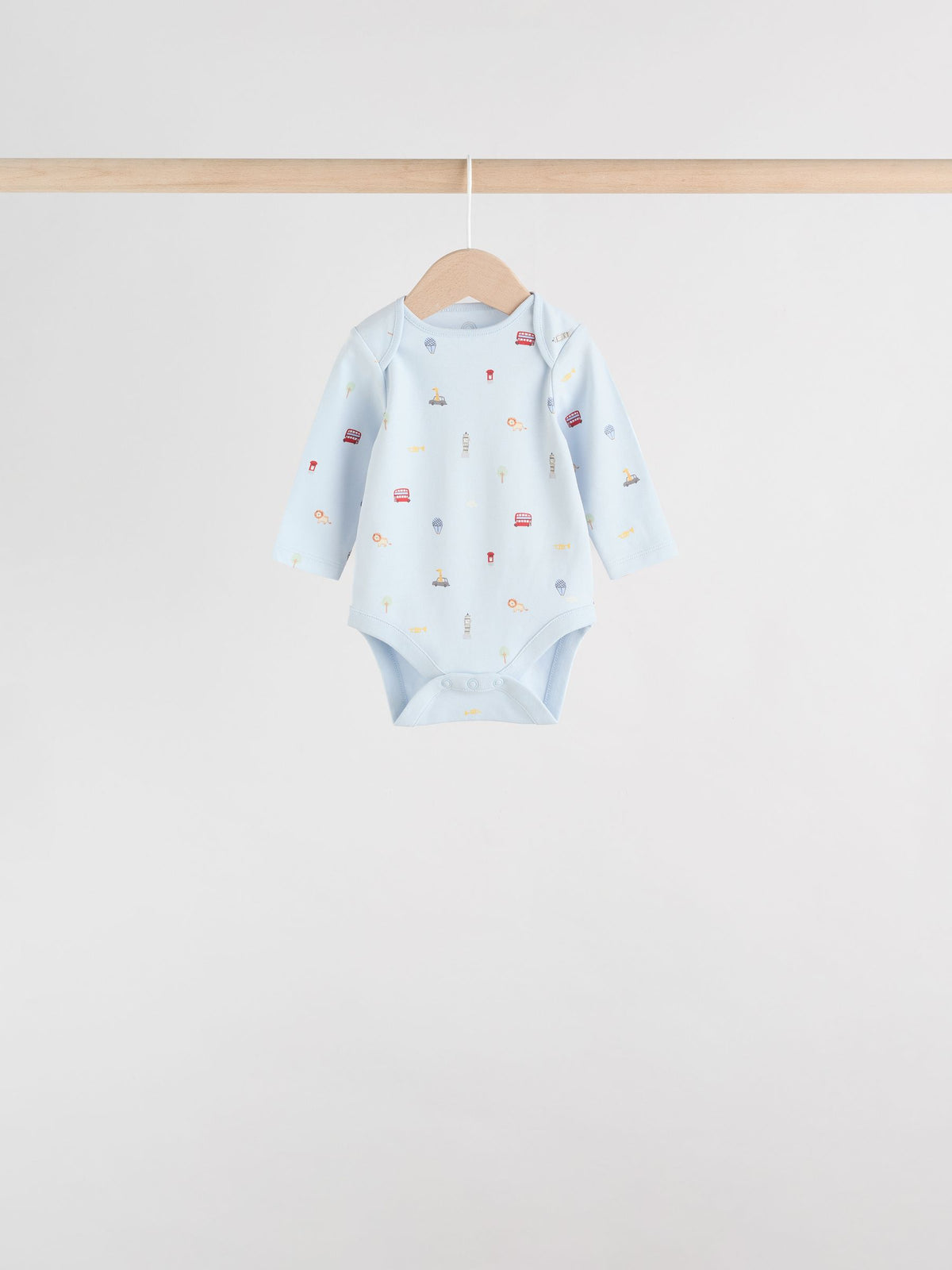 Red Baby London Long Sleeve Bodysuits 5 Pack image 6