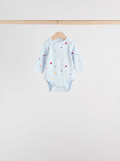 Red Baby London Long Sleeve Bodysuits 5 Pack image 6