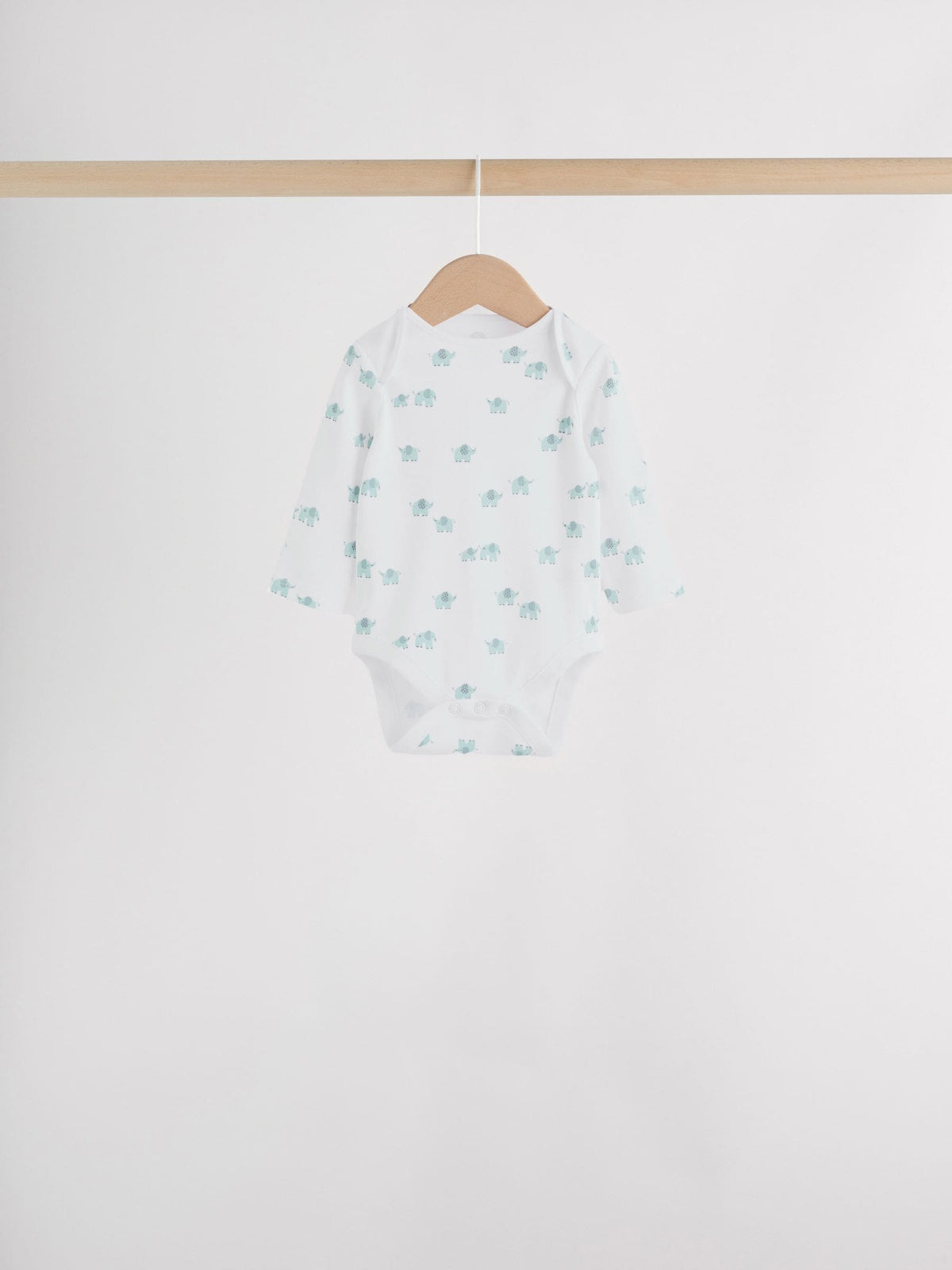 Dsiney Kidz - Blue Baby Elephant Long Sleeved Bodysuits 5 Pack image 5