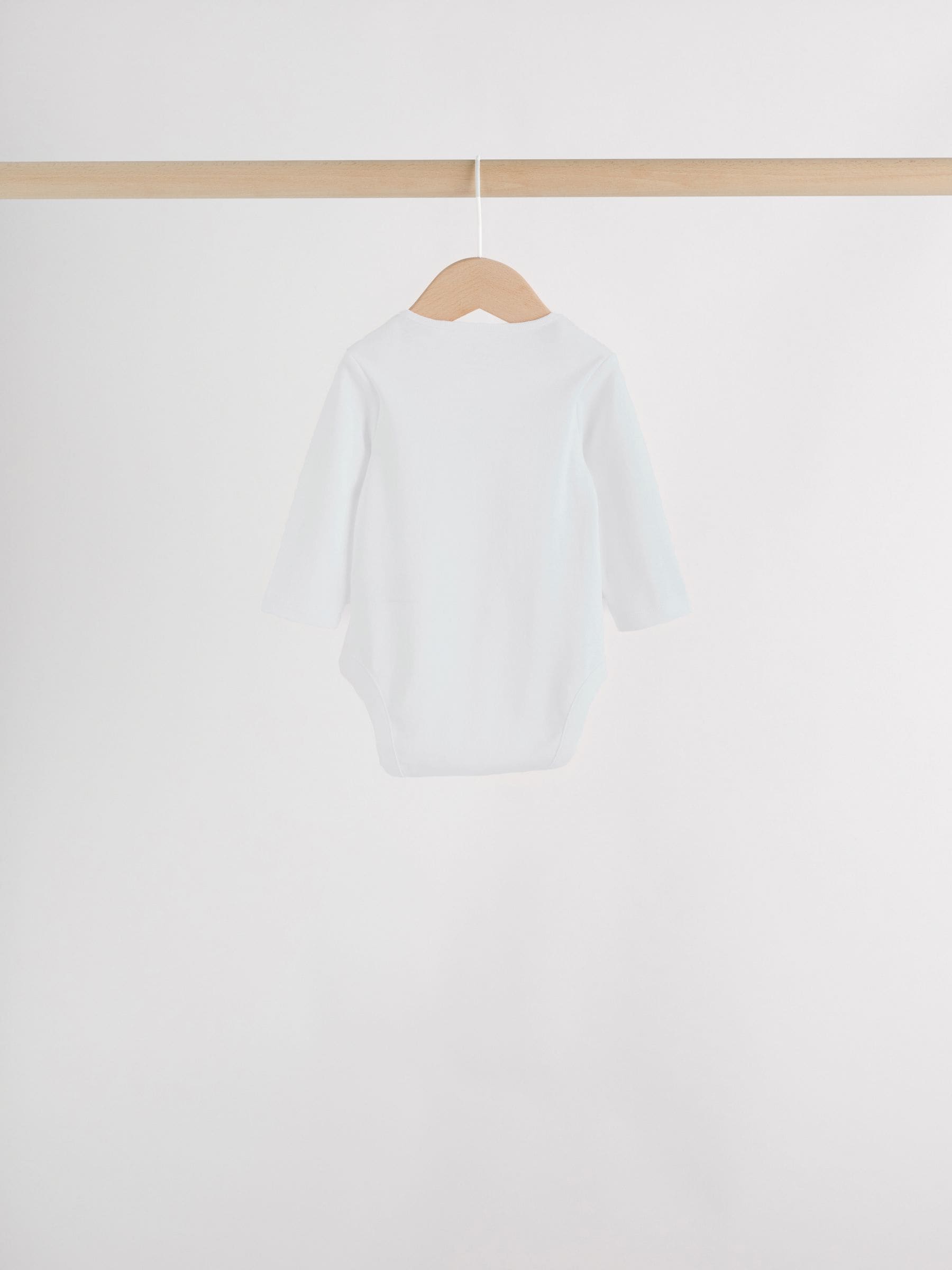 Blue Baby Elephant Long Sleeved Bodysuits 5 Pack image 6