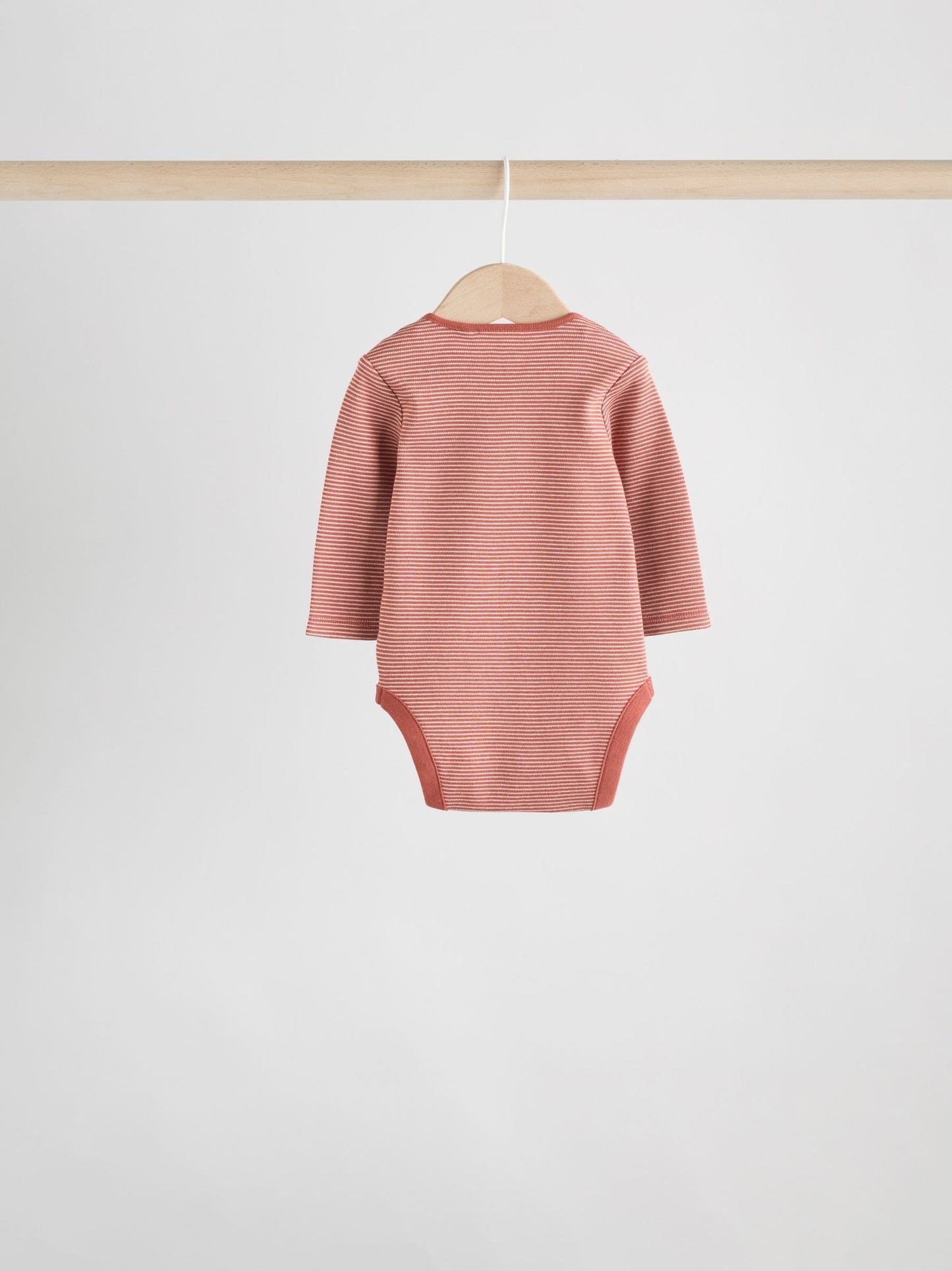 Blue/Brown Baby Long Sleeve Bodysuits 5 Pack image 8