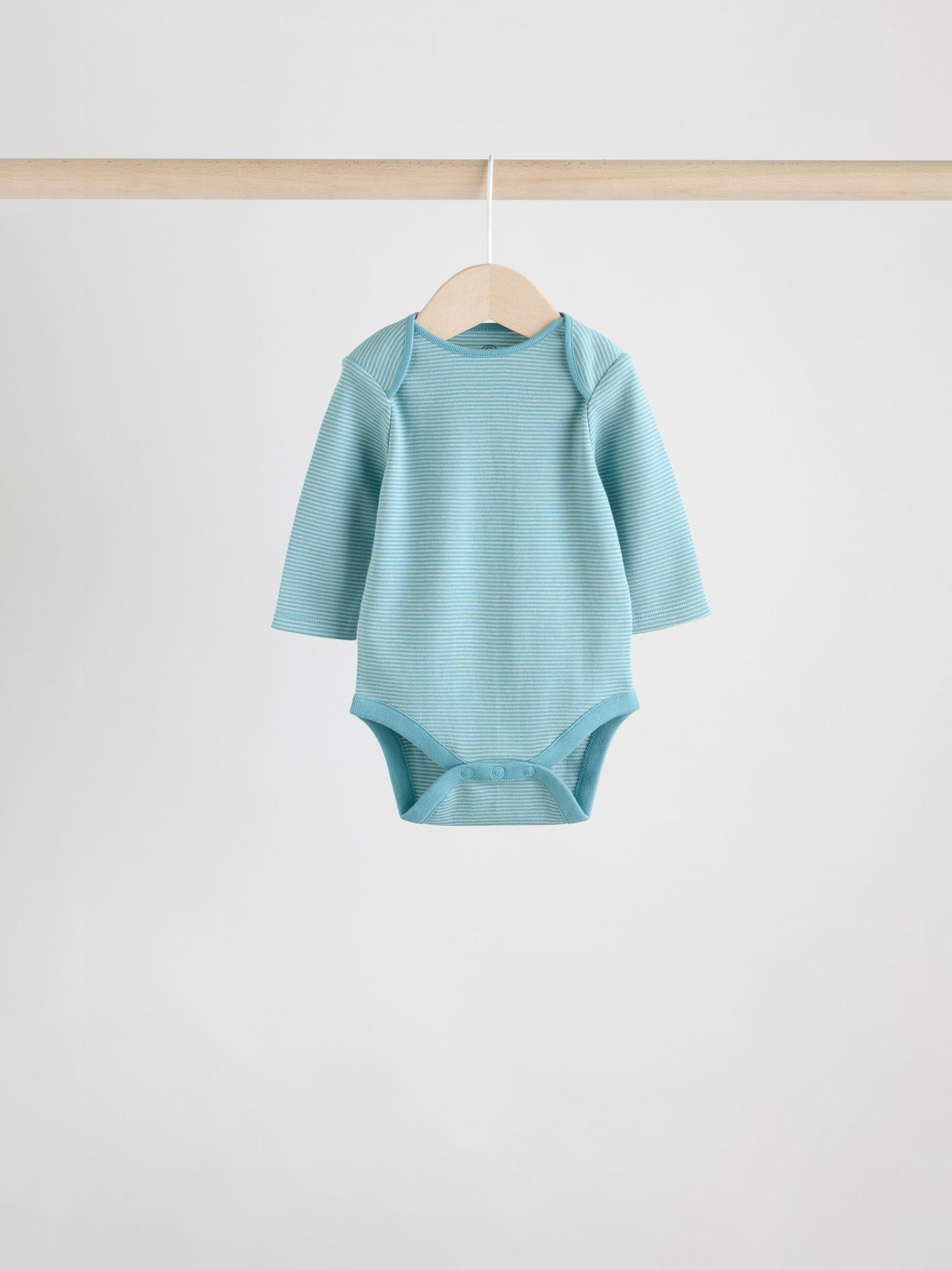Blue/Brown Baby Long Sleeve Bodysuits 5 Pack image 6