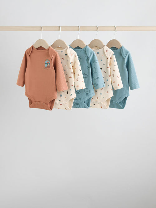 Multi Baby Bodysuits 5 Pack image 1