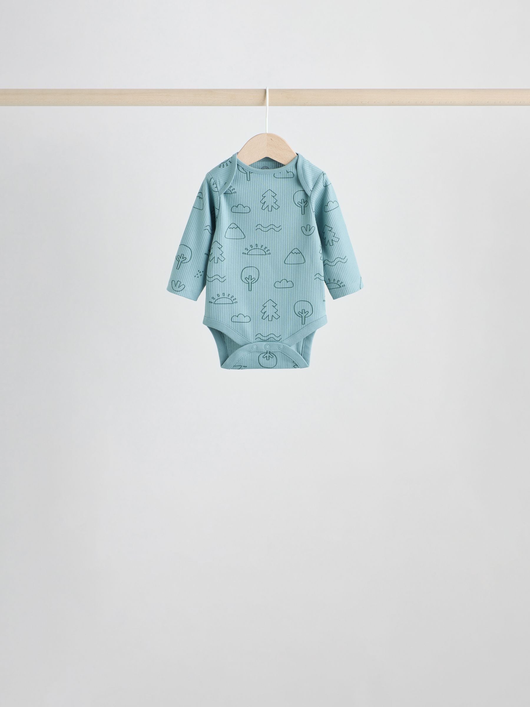 Multi Baby Bodysuits 5 Pack image 3
