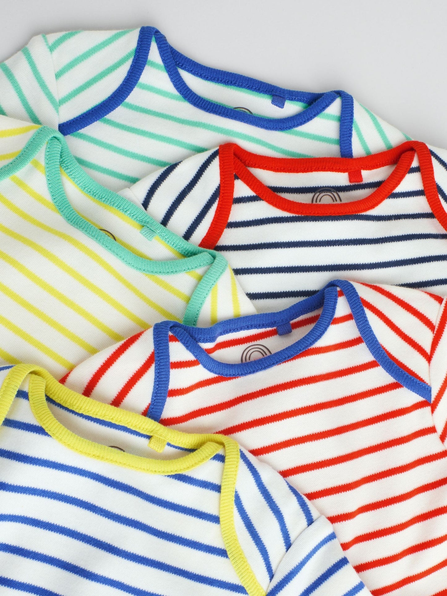 Bright Baby Long Sleeve Bodysuits 5 Pack image 3