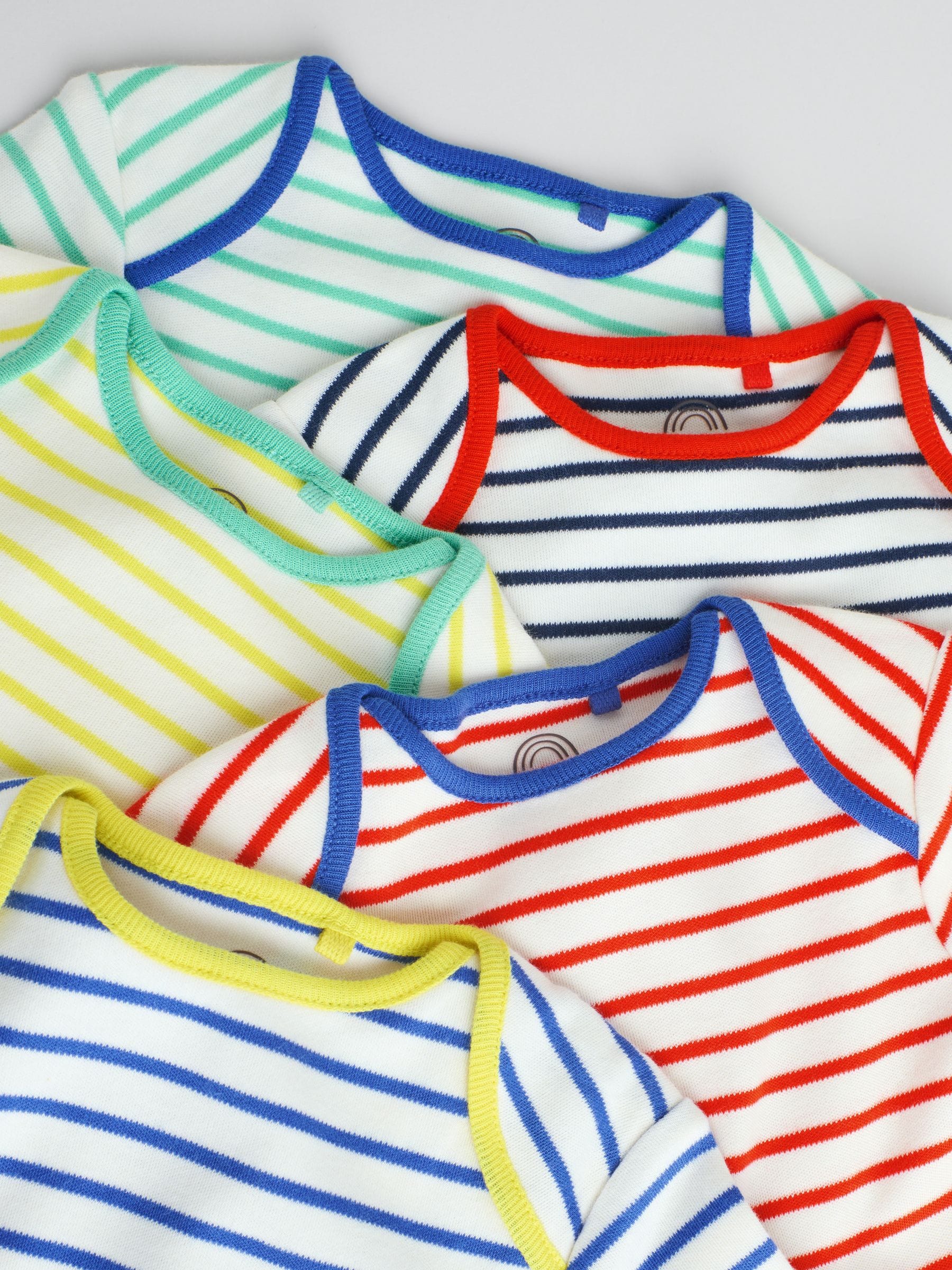 Bright Baby Long Sleeve Bodysuits 5 Pack image 3