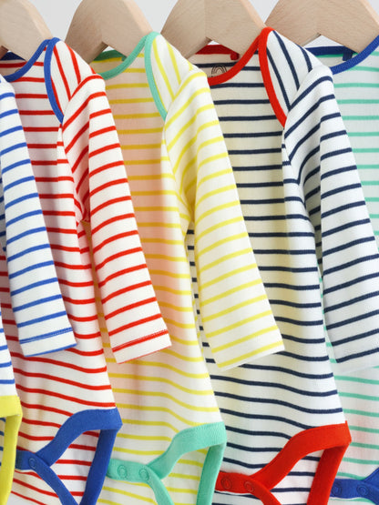 Bright Baby Long Sleeve Bodysuits 5 Pack - image 9