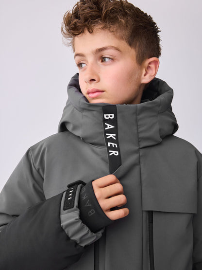 Baker by Ted Baker Shower Resistant Colourblock Parka Coat image 5