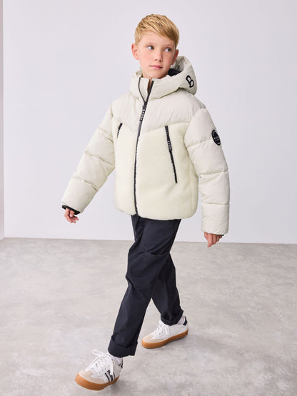 Baker by Ted Baker Neutral Borg Padded Coat image 1