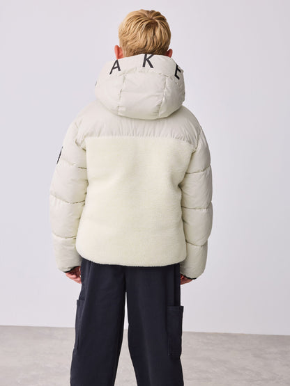 Baker by Ted Baker Neutral Borg Padded Coat image 3