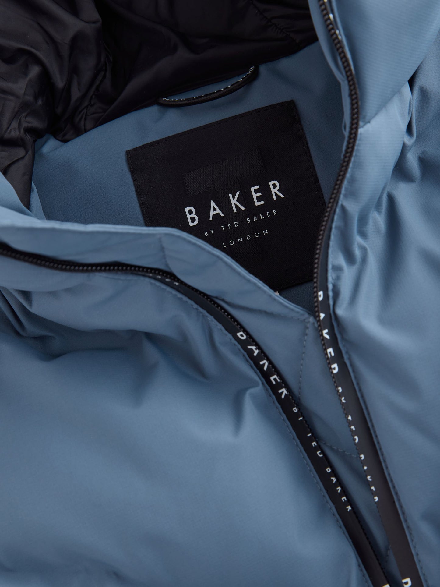 Baker by Ted Baker Shower Resistant Blue Padded Bomber Coat