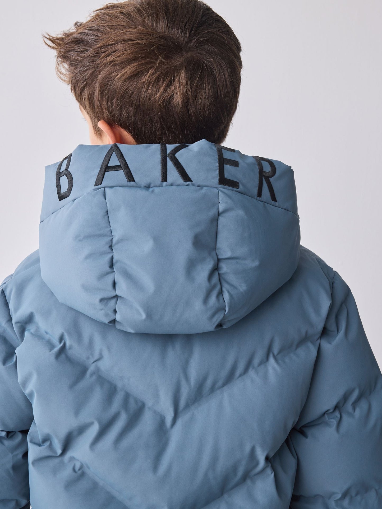 Baker by Ted Baker Shower Resistant Blue Padded Bomber Coat