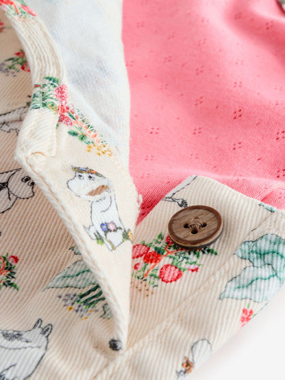 Pink Moomin Printed Dungarees and T-Shirt Set (3mths-7yrs)