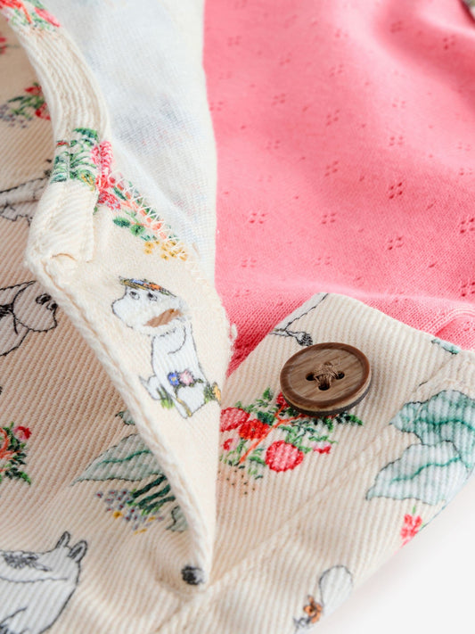 Pink Moomin Printed Dungarees and T-Shirt Set (3mths-7yrs) image 3