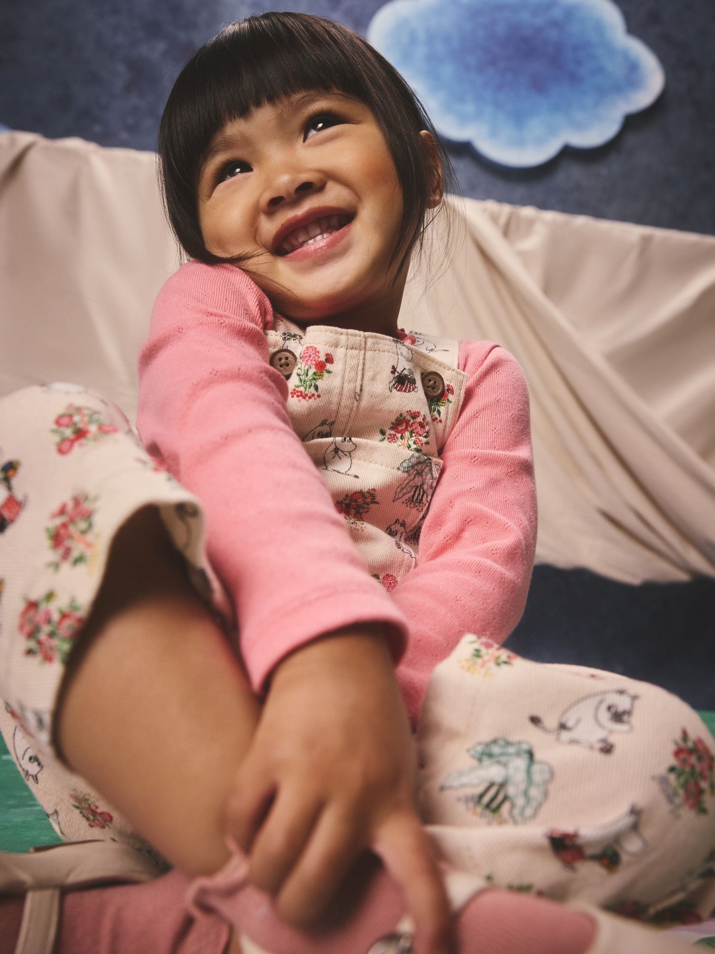 Pink Moomin Printed Dungarees and T-Shirt Set (3mths-7yrs)