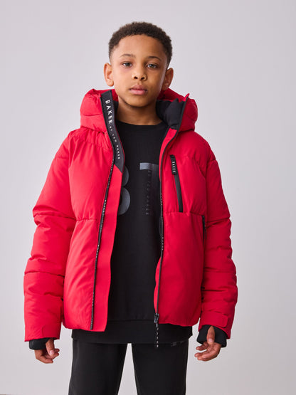 Baker by Ted Baker Shower Resistant Red Padded Coat